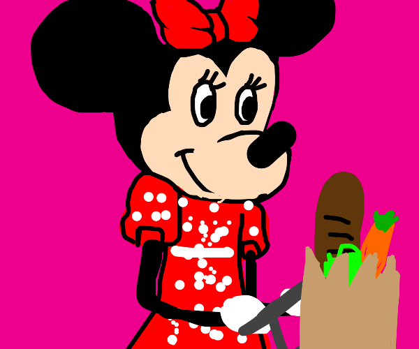 Minnie Mouse in a Store Drawception
