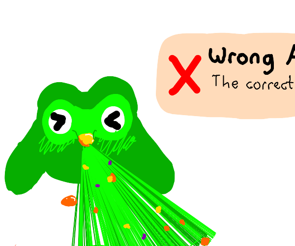 Owl Vomiting Drawception