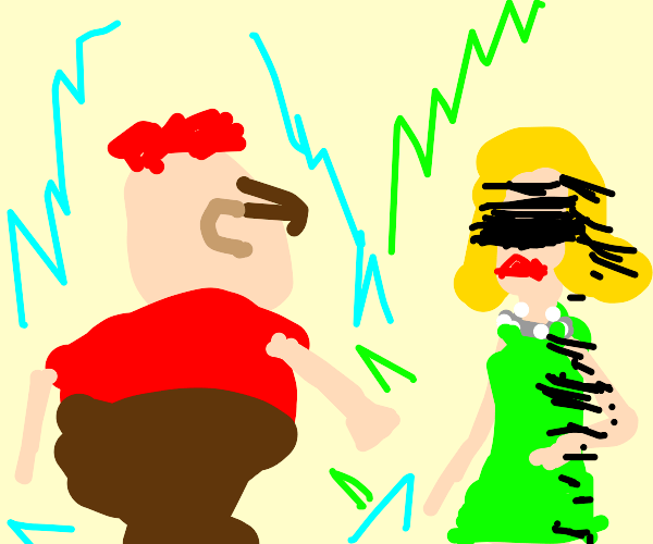 carl wheezier x jimmy's mom Drawception