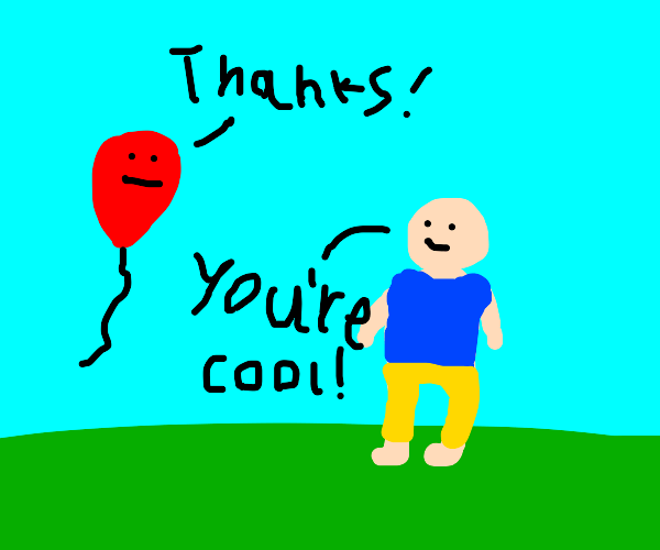 Balloon wearing a Top Hat Drawception