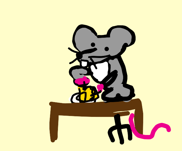 A seal (animal) enjoys stinky cheese Drawception