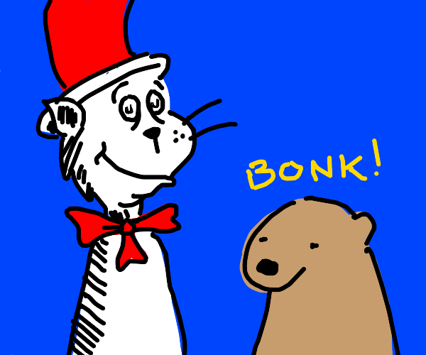 Cat in the Hat vs Deer Drawception