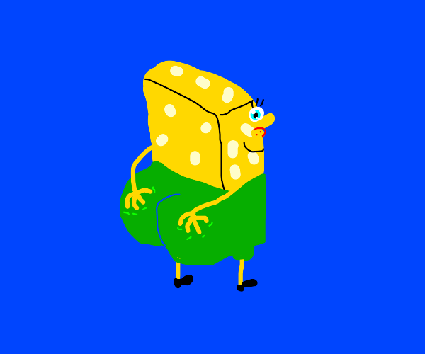 Green SpongeBob Drawception