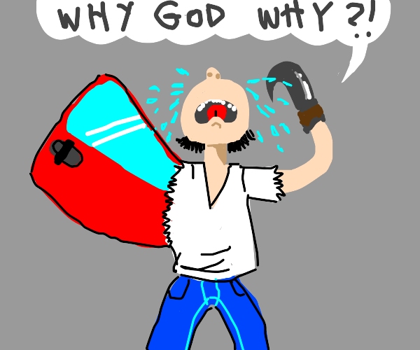 Make him the cutest Man Car Door Hook Hand Drawception