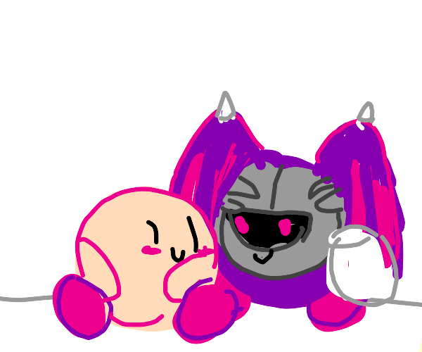 Step 61 Kirby consoles his son who is crying Drawception
