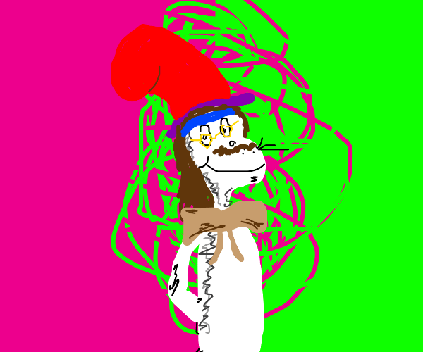 Hippie Cat in the Hat Drawception