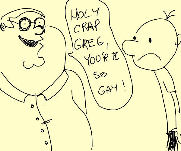 Peter Griffin vs Greg Heffley Drawception