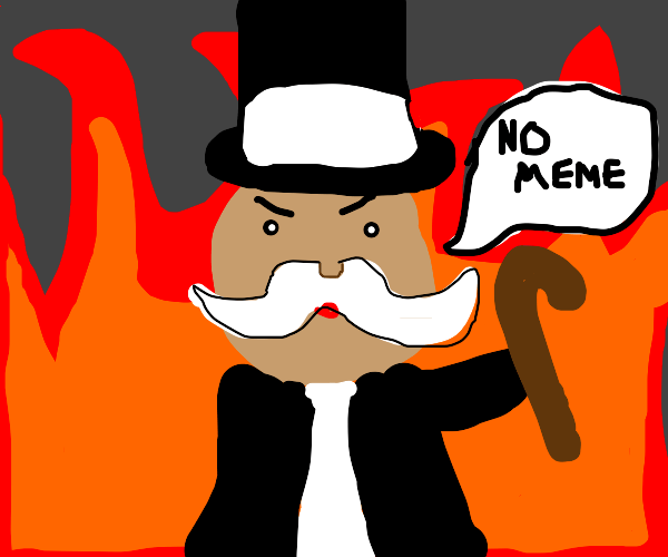 monopoly man (no meme) Drawception