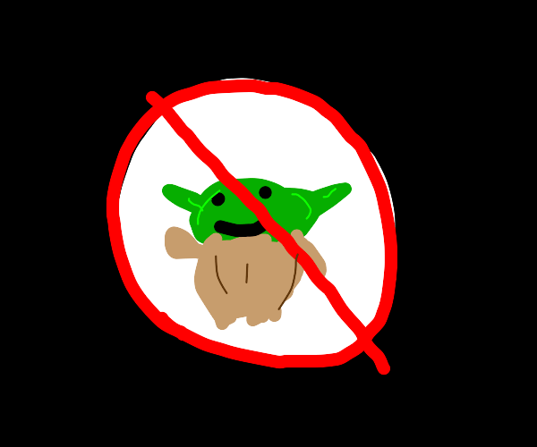 A Really Bad Baby Yoda Drawception