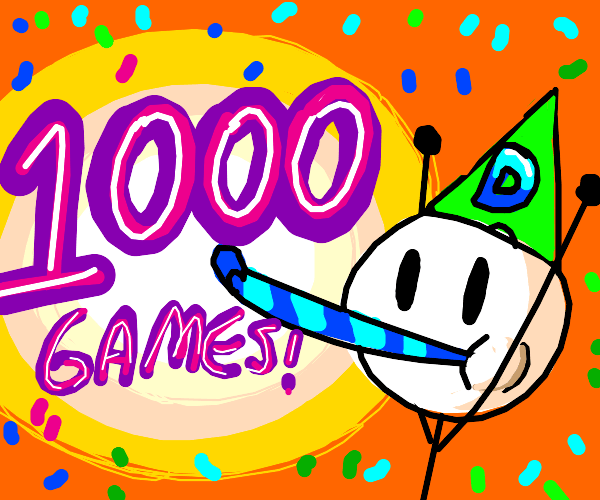 Jeeferyjenkins Over 1000 games! Drawception