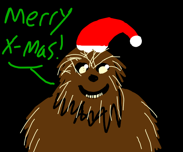 Chewbacca Christmas Carol Star Wars Holiday Special Drawception