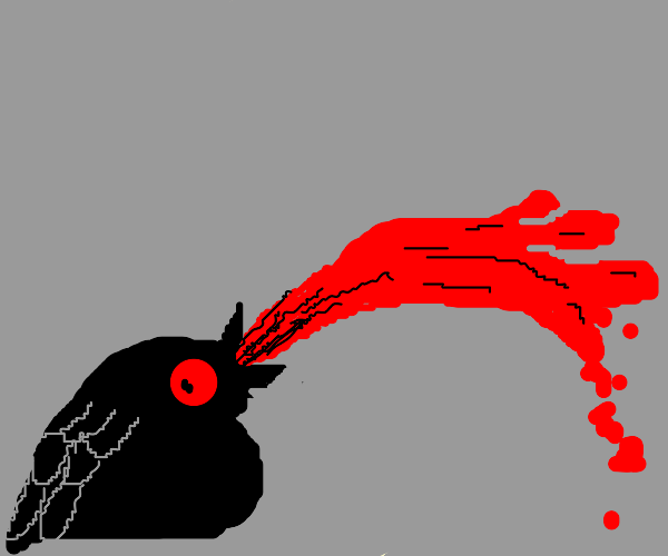 Vulture Vomiting Drawception