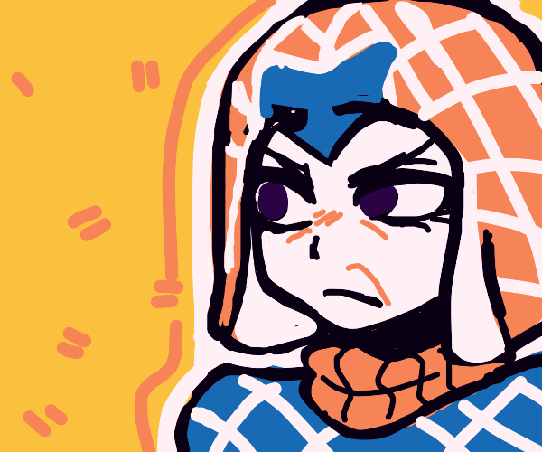 make me a cursed mista pfp (jojo) Drawception