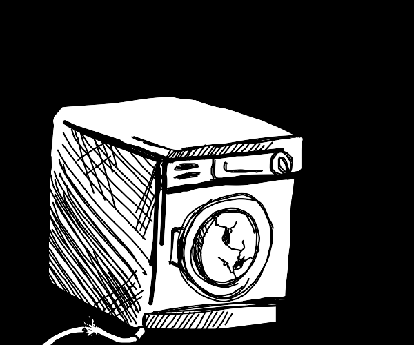 Destroyed Washing Machine Drawception