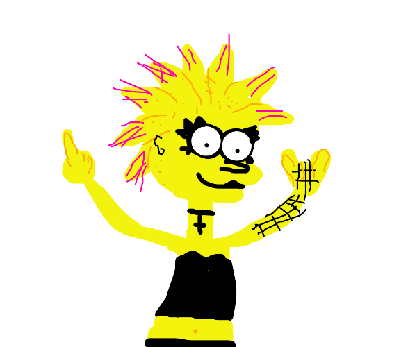 goth lisa simpson Drawception
