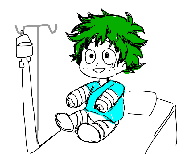 deku x hospital bed Drawception