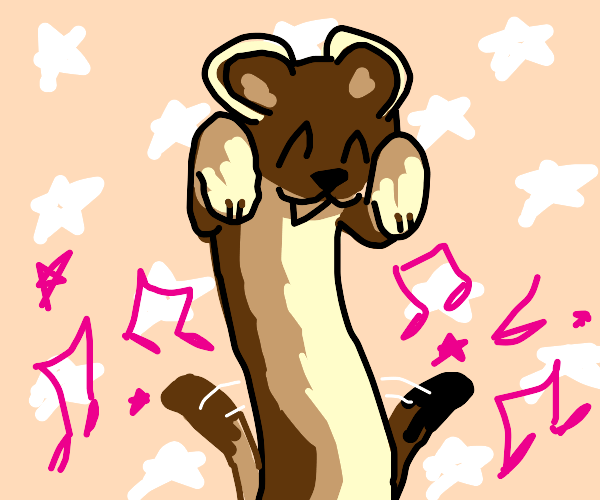 Ermine do the caramelldansen dance Drawception