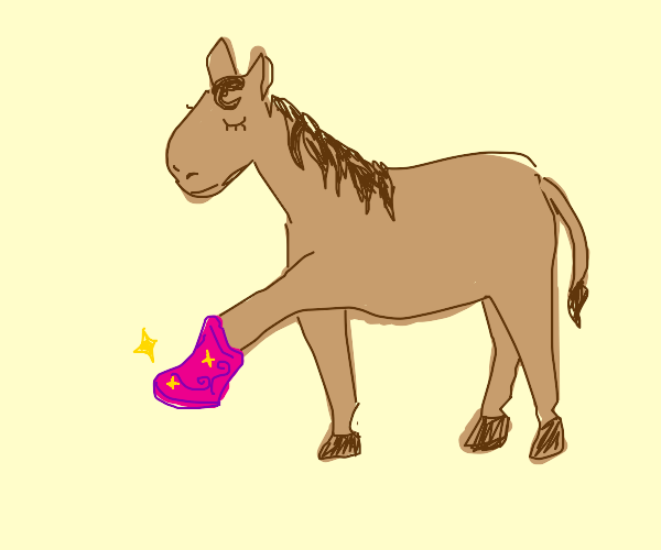 a literal shoehorn Drawception