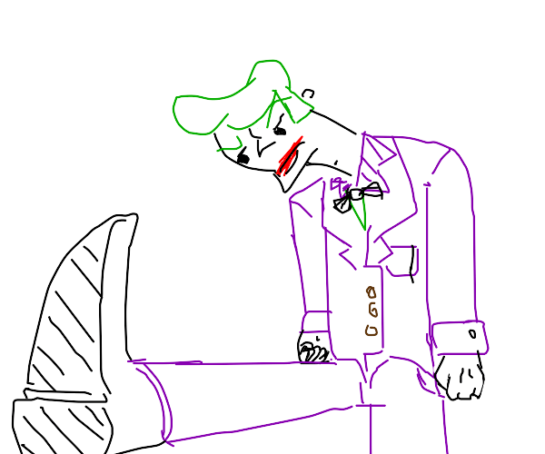 Joker wearing Shoes Drawception