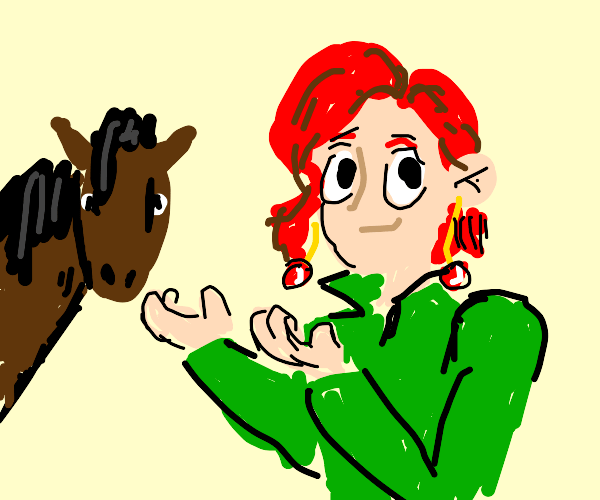 horse jotaro x kakyoin Drawception