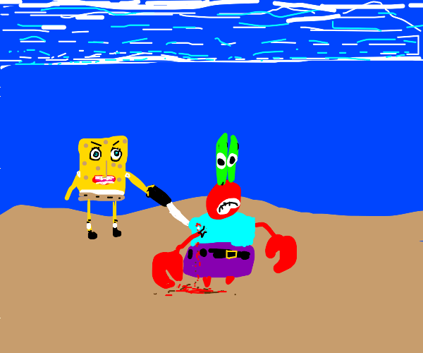 Spongebob Shooting Drawception