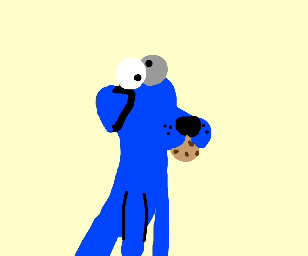 Cookie Monster dog Drawception