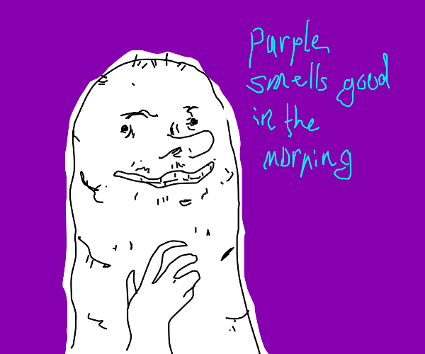 purple is my favorite smell Drawception