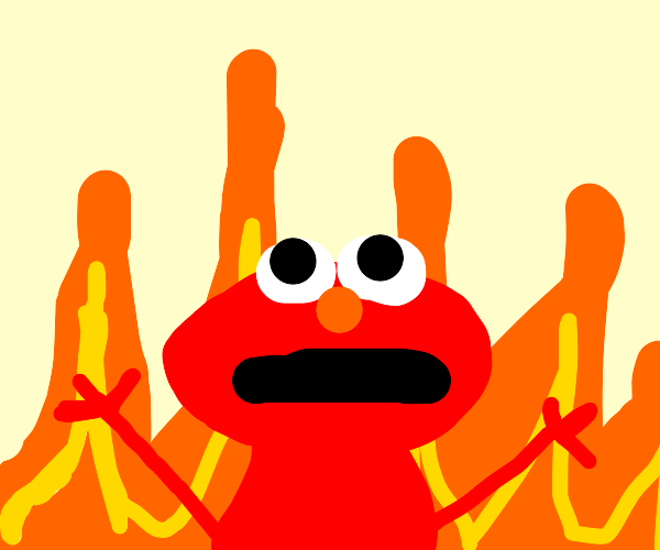 That one Elmo fire meme Drawception