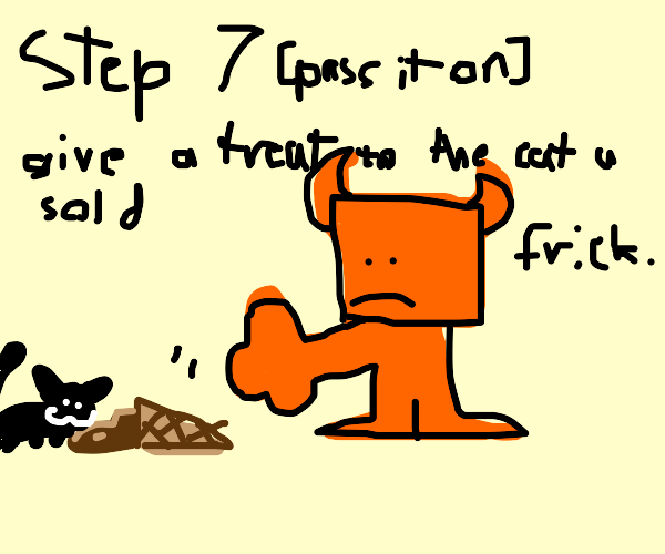 Step 4. Sell that cat Drawception