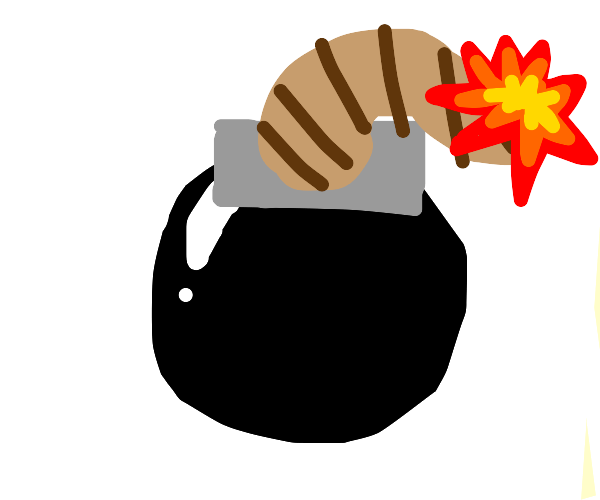 A Bomb taking a selfie Drawception