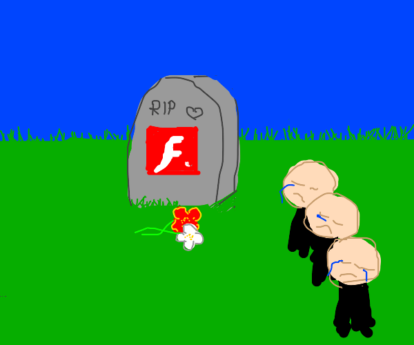 Adobe Flash Player Funeral Drawception