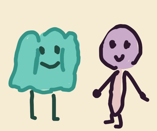 gelatin and lollipop (bfb) Drawception