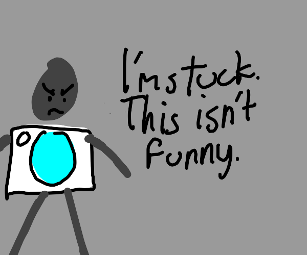 stuck in a washing machine Drawception