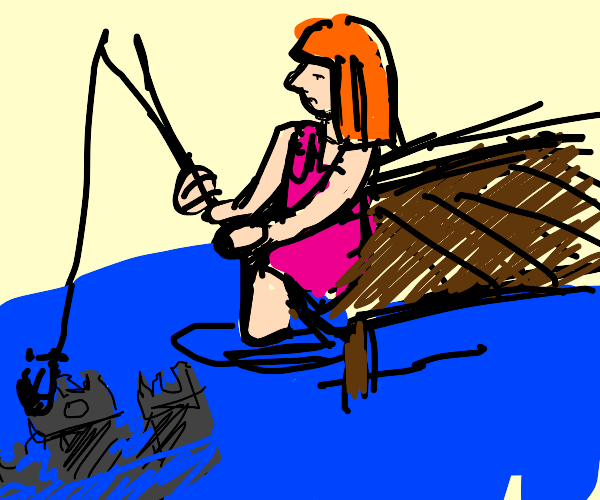 Fishing for a Candle Drawception