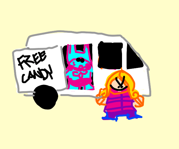 Free Candy Van driven by Jojo Character Drawception