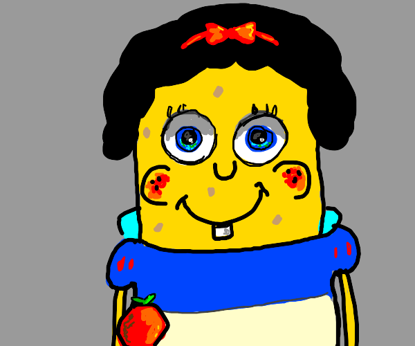 Spongebob as Snow White Drawception
