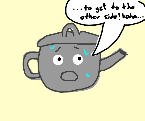 A wild todoroki appeared. Use tea kettle! Drawception