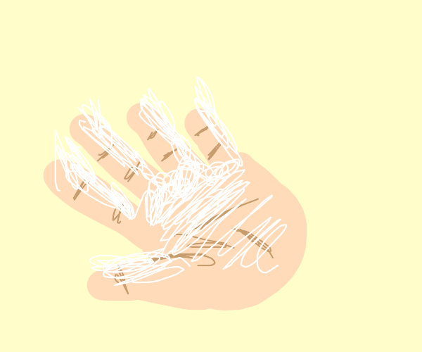 When you peel dried glue off your fingers Drawception