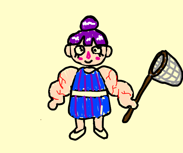 buff isabelle from animal crossing Drawception
