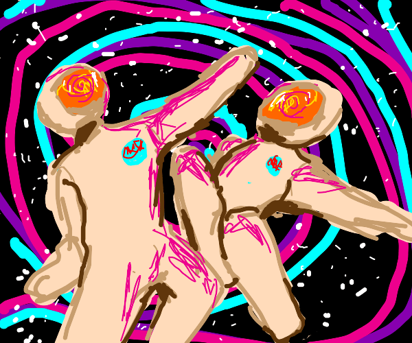 Space shuttle astronauts are all on drugs Drawception