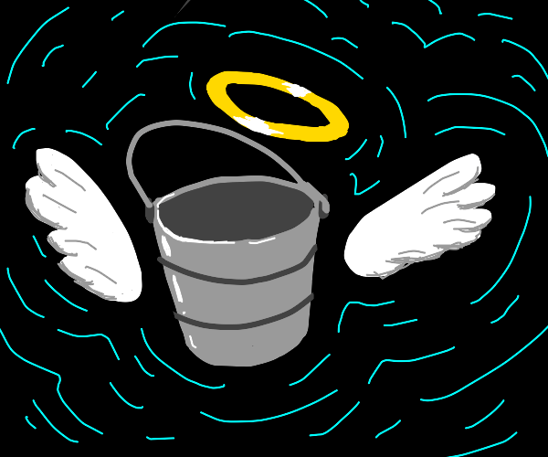 "This is a bucket." "DEAR GOD" Drawception