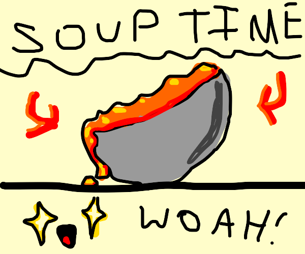 Soup time Cat meme Drawception