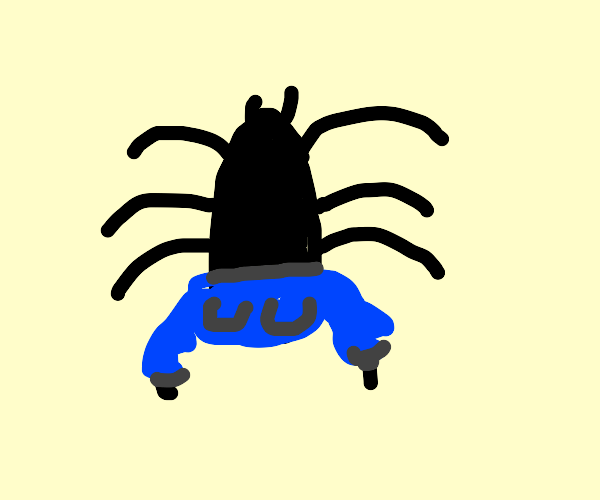 Spider wearing Pants Drawception