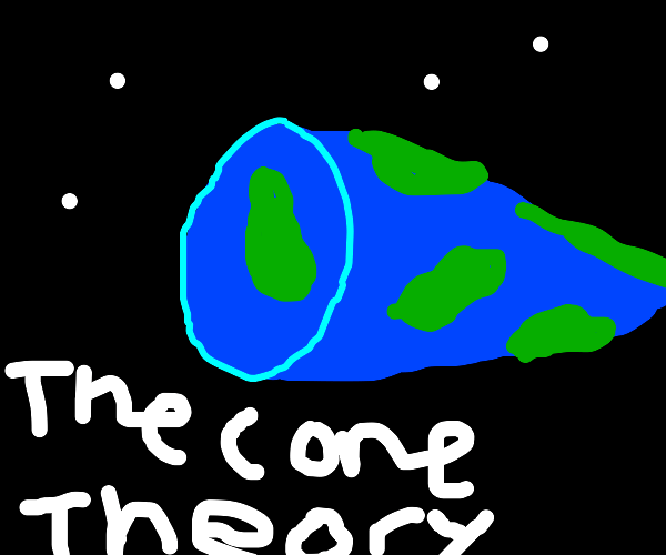 Cone earth theory Drawception