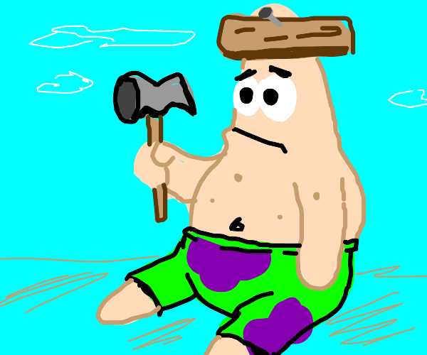 Patrick Star Plank On Head