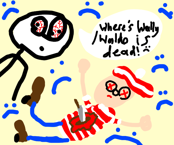 Waldo in the car Drawception