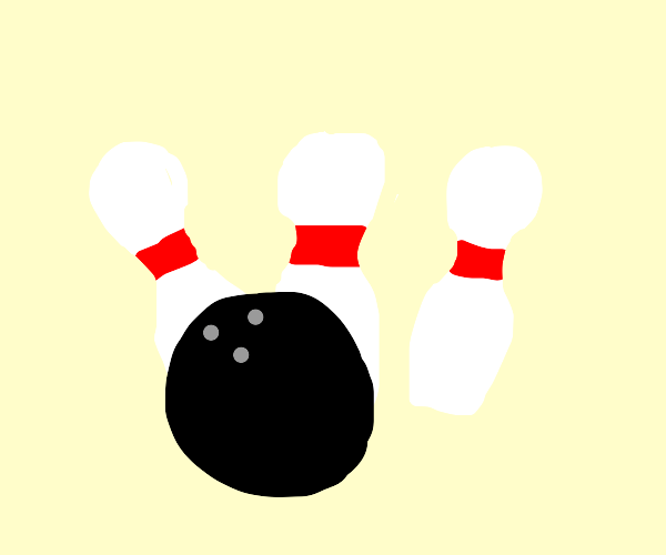 Insanely wacky bowling Drawception