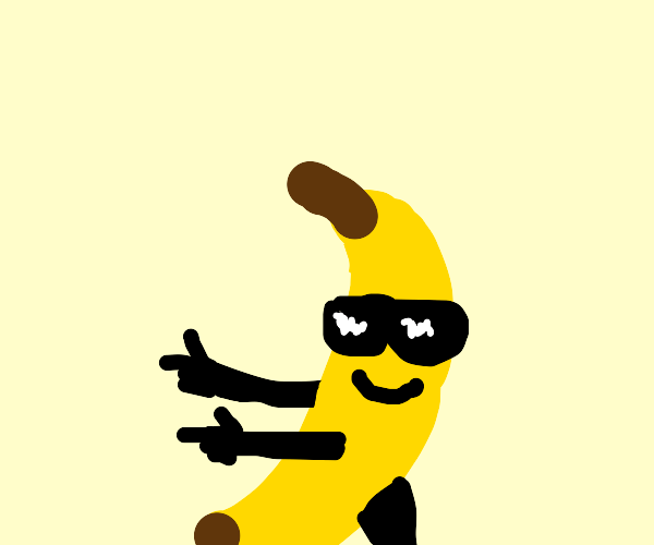 banana wearing sunglasses Drawception