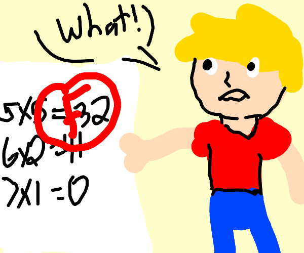 Getting a bad grade Drawception