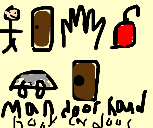 man door hand hook car door Drawception